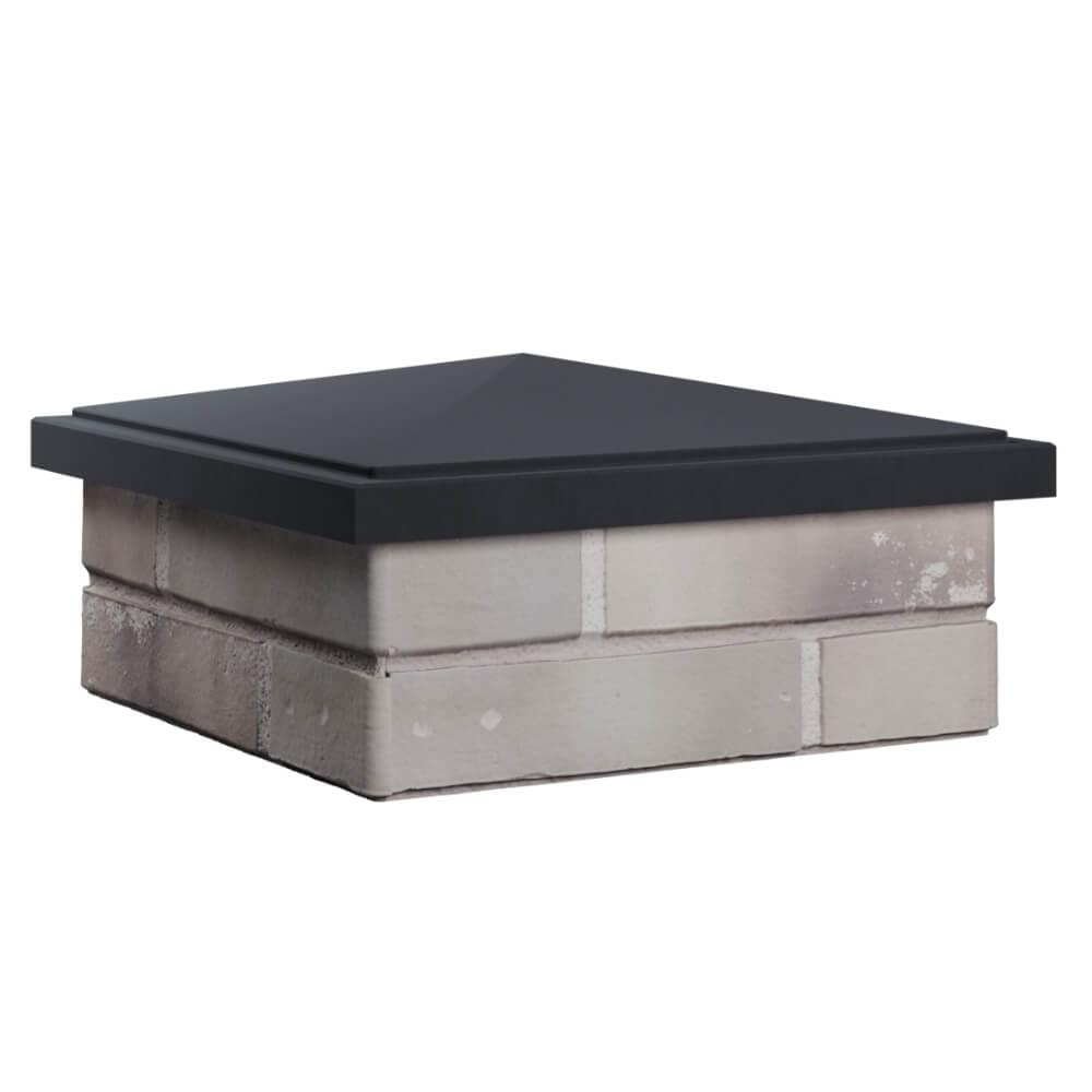 Колпак Zking БонаМоно Серый на столб 1.5х1.5 кирпича (385х385, 400х400мм) в Нальчике фото