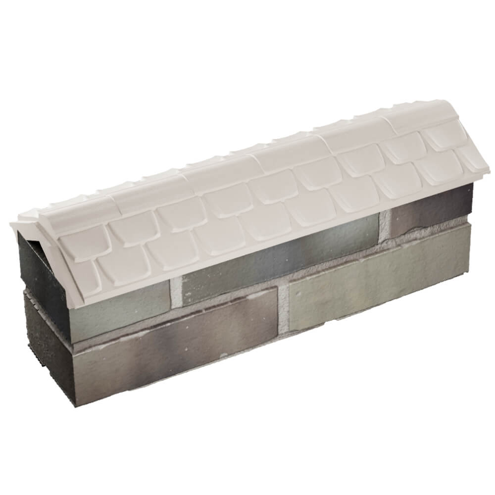 Парапет Zking Эльбрус Бежевый с посадкой на 0.5 кирпича (130мм) в Нальчике фото