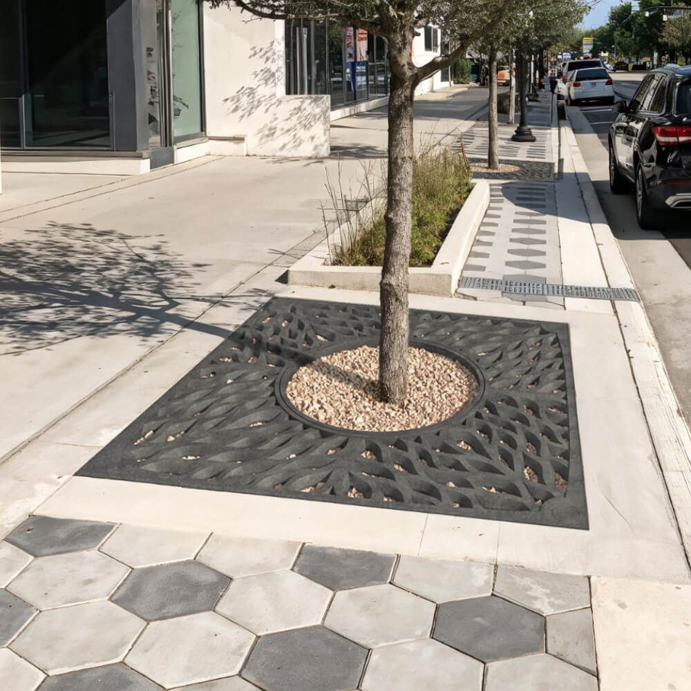 Приствольная решетка для дерева ZKING CRUST 2х2м Черная в Нальчике фото