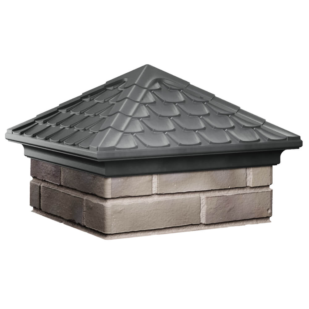 Колпак Zking Эльбрус Серый на столб 1.5х1.5 кирпича (385х385мм) в Нальчике фото