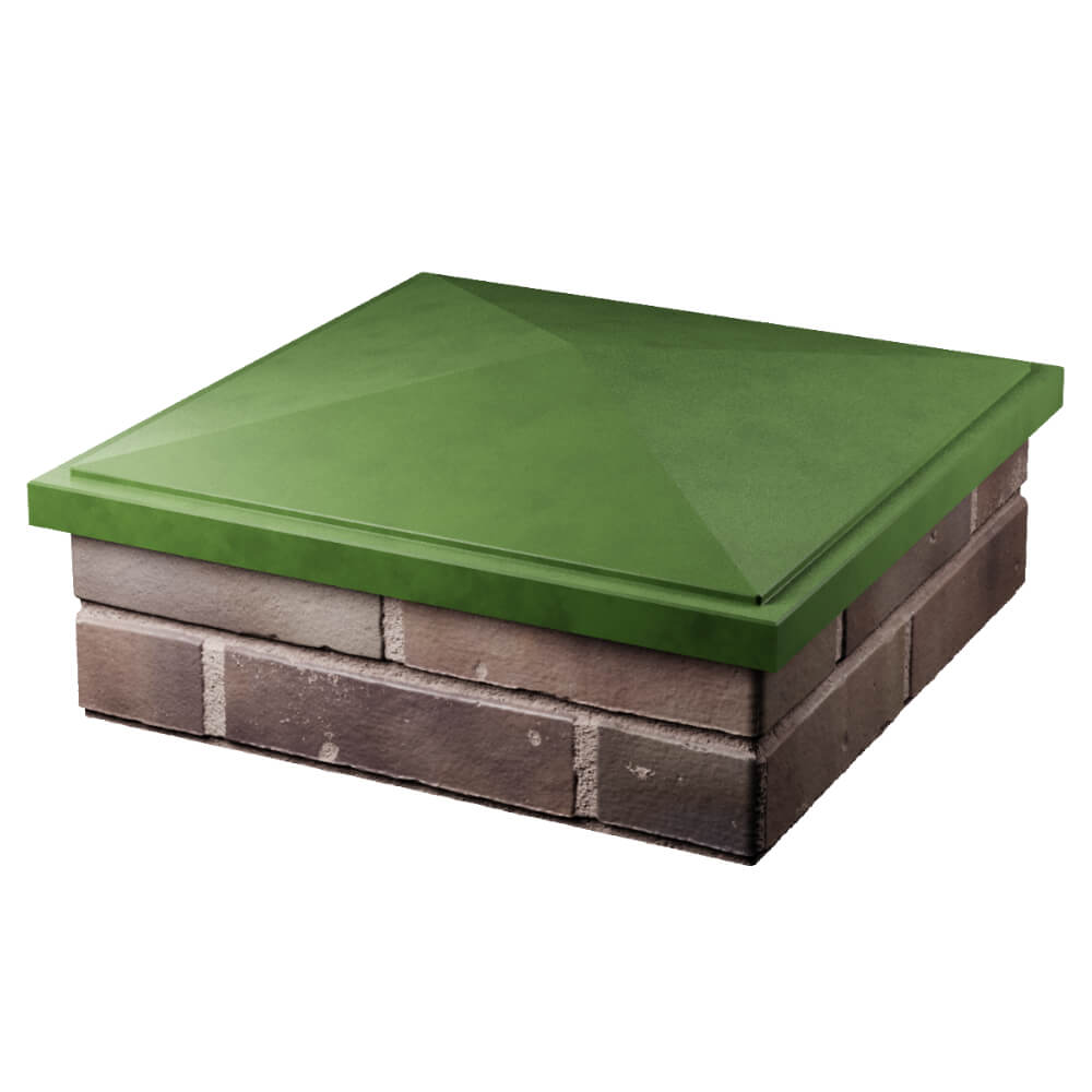 Колпак Zking БонаМоно Зеленый на столб 2х2 кирпича (515х515, 530х530мм) в Нальчике фото