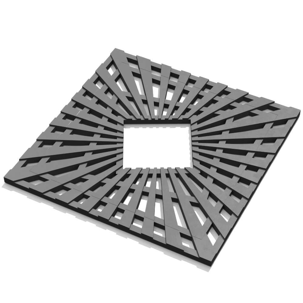 Приствольная решетка для дерева ZKING ATMOSPHERE 1.2х1.2м Серая в Нальчике фото