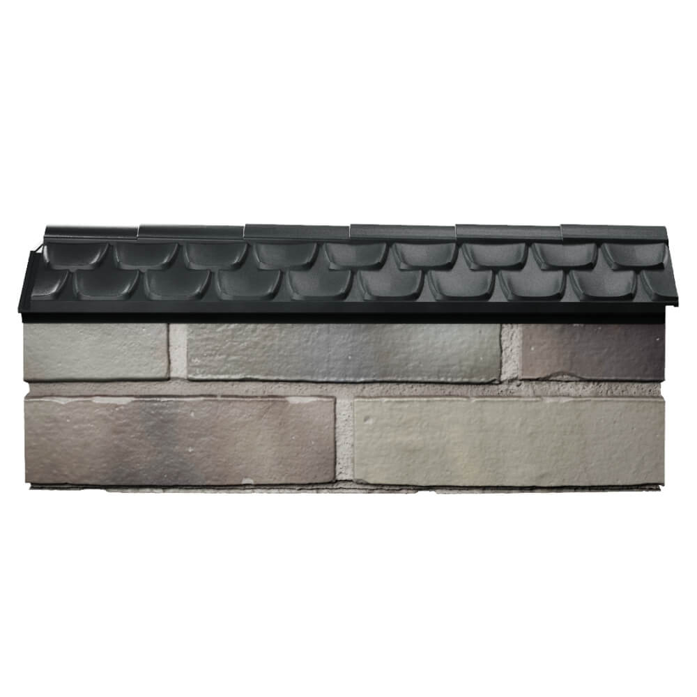 Парапет Zking Эльбрус Черный с посадкой на 0.5 кирпича (130мм) в Нальчике фото