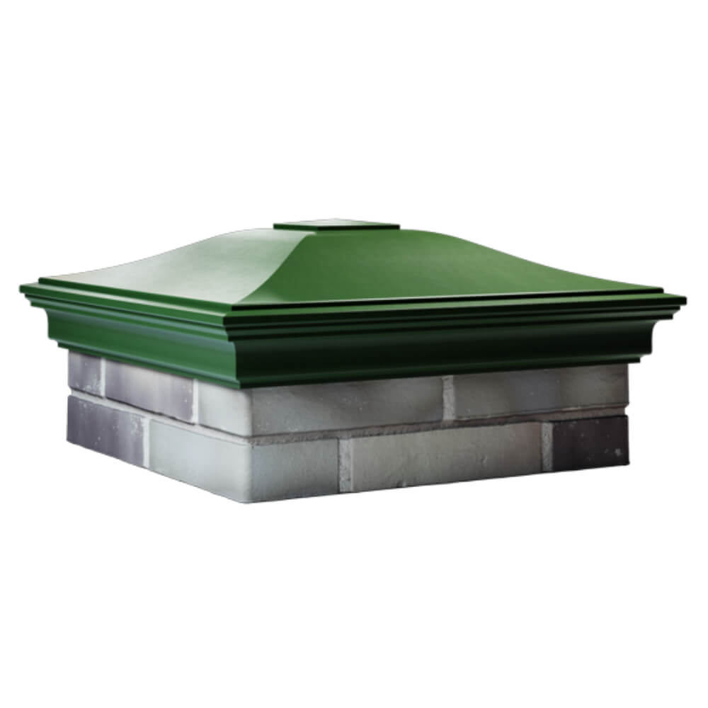 Колпак Zking Монблан Зеленый на столб 2х2 кирпича (515х515мм) в Нальчике фото